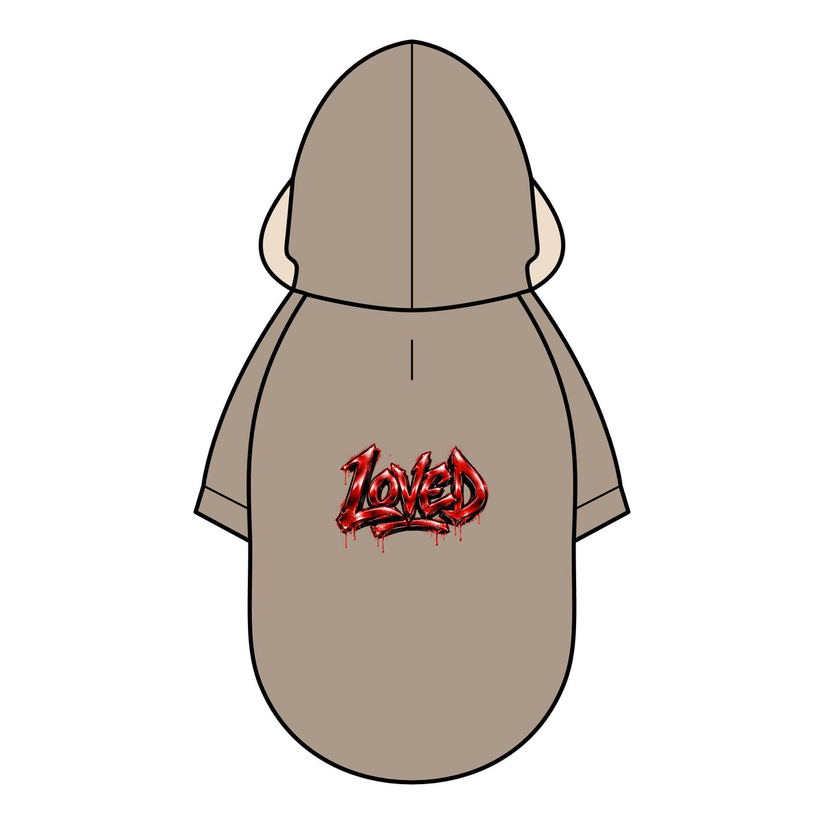 Loved Graphic Pet Parka Jacket