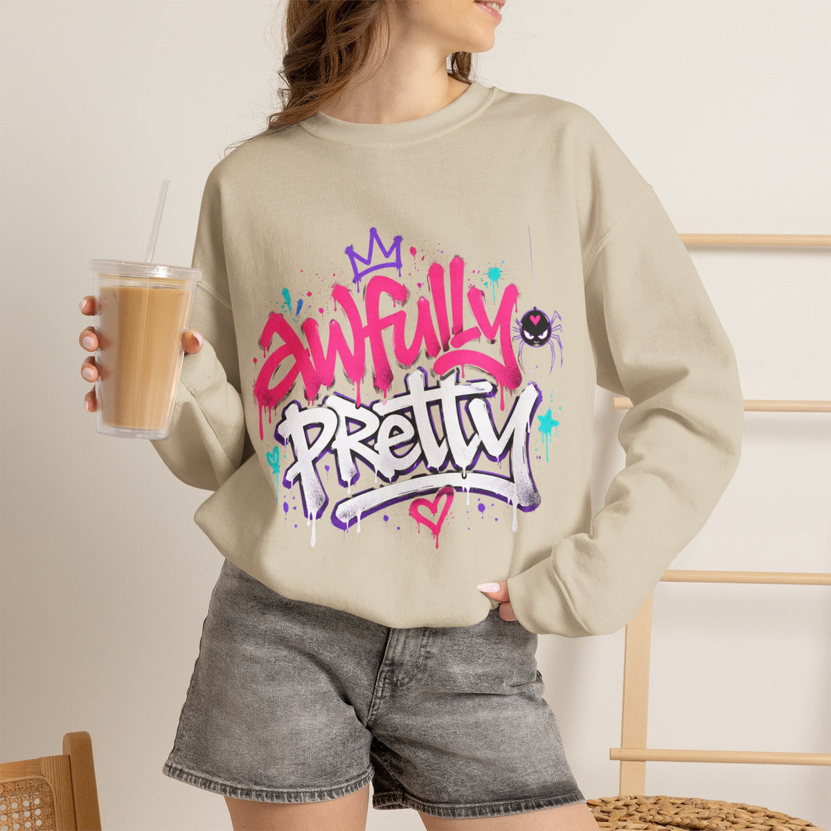 Awfully Pretty Graffiti Sweatshirt