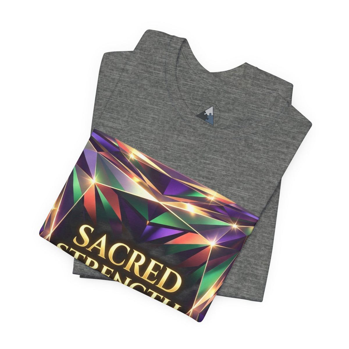 Sacred Strength Graphic Tee — Spiritual Affirmation Shirt