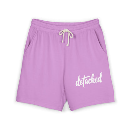 Detached Script Sweat Shorts — Garment-Dyed Lightweight Fleece