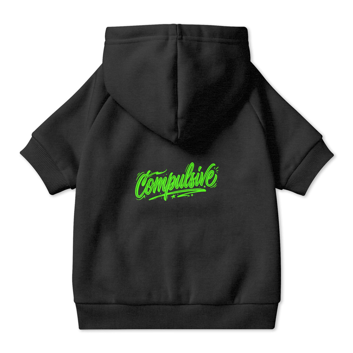 Compulsive Green Graffiti Pet Hoodie