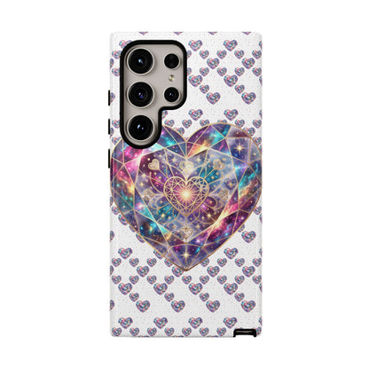 Galaxy Heart Tough Phone Case — Sparkling Cosmic Heart Design