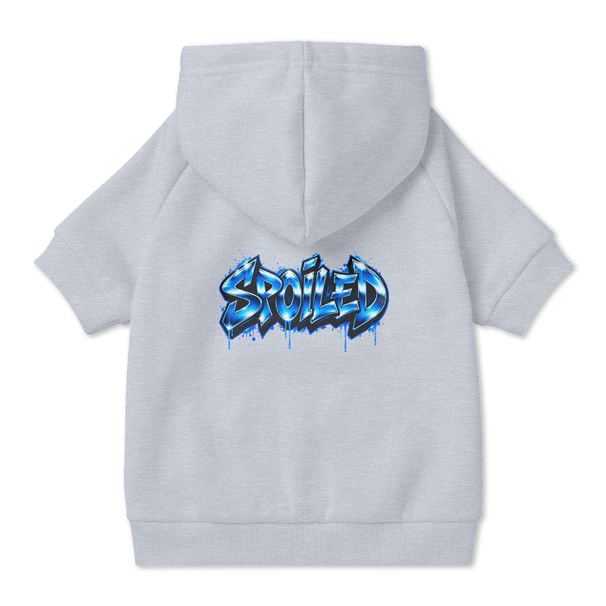 Spoiled Blue Graffiti Pet Hoodie