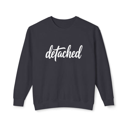 Detached Crewneck Sweatshirt — Minimal Script Pullover