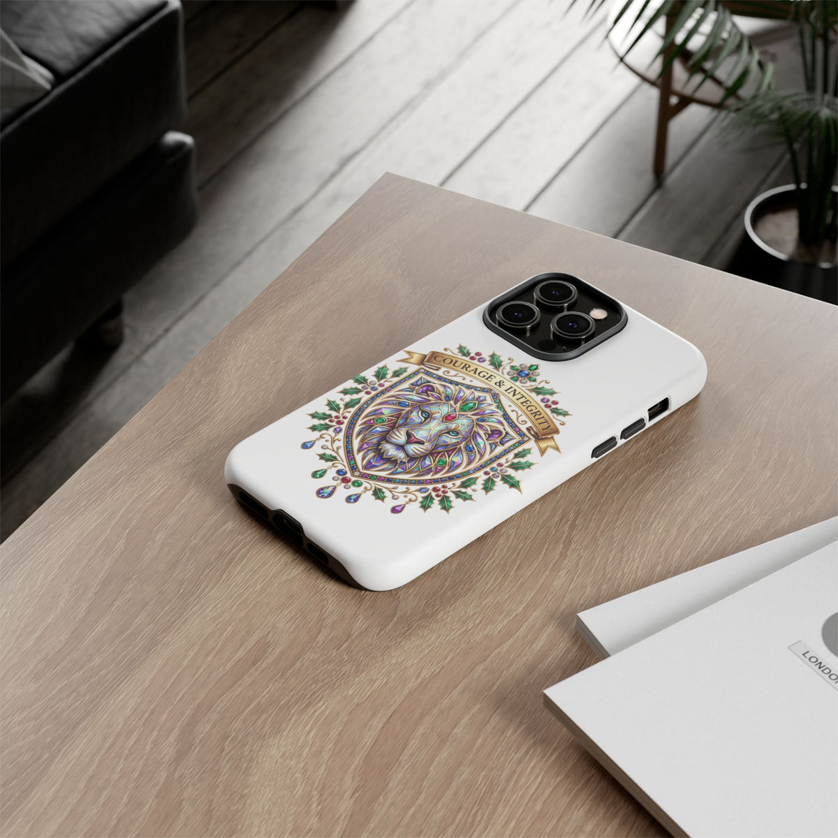 Courage & Integrity Lion Phone Case