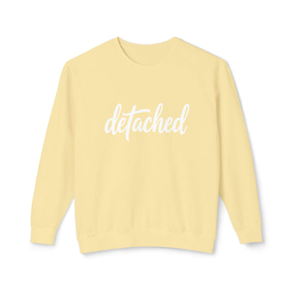 Detached Crewneck Sweatshirt — Minimal Script Pullover