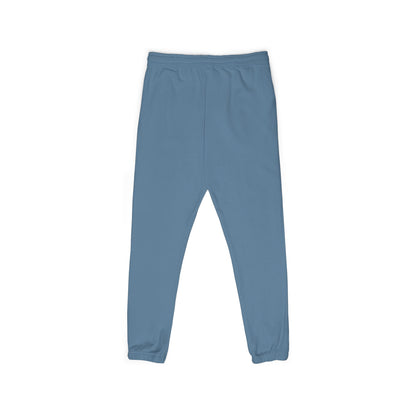 Garment-Dyed Fleece Sweatpants — Relaxed Joggers with 'hyper-vigilant' Script