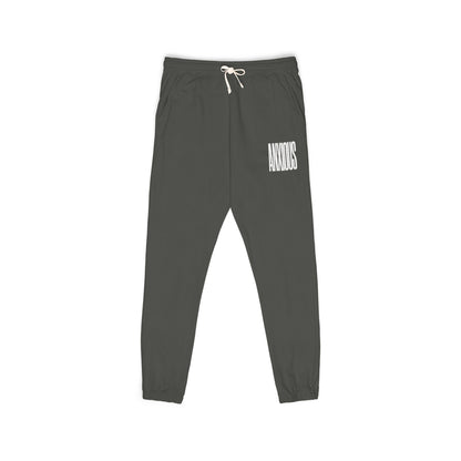 Minimal White Patch Sweatpants — ANXIOUS Graphic Joggers