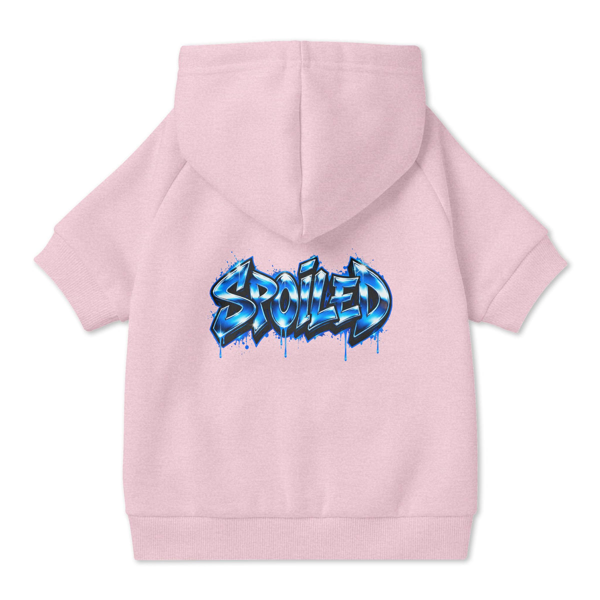 Spoiled Blue Graffiti Pet Hoodie