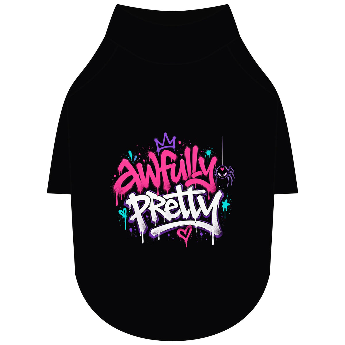 Awfully Pretty Graffiti Pet Raglan T-Shirt