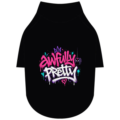 Awfully Pretty Graffiti Pet Raglan T-Shirt