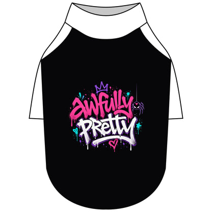 Awfully Pretty Graffiti Pet Raglan T-Shirt