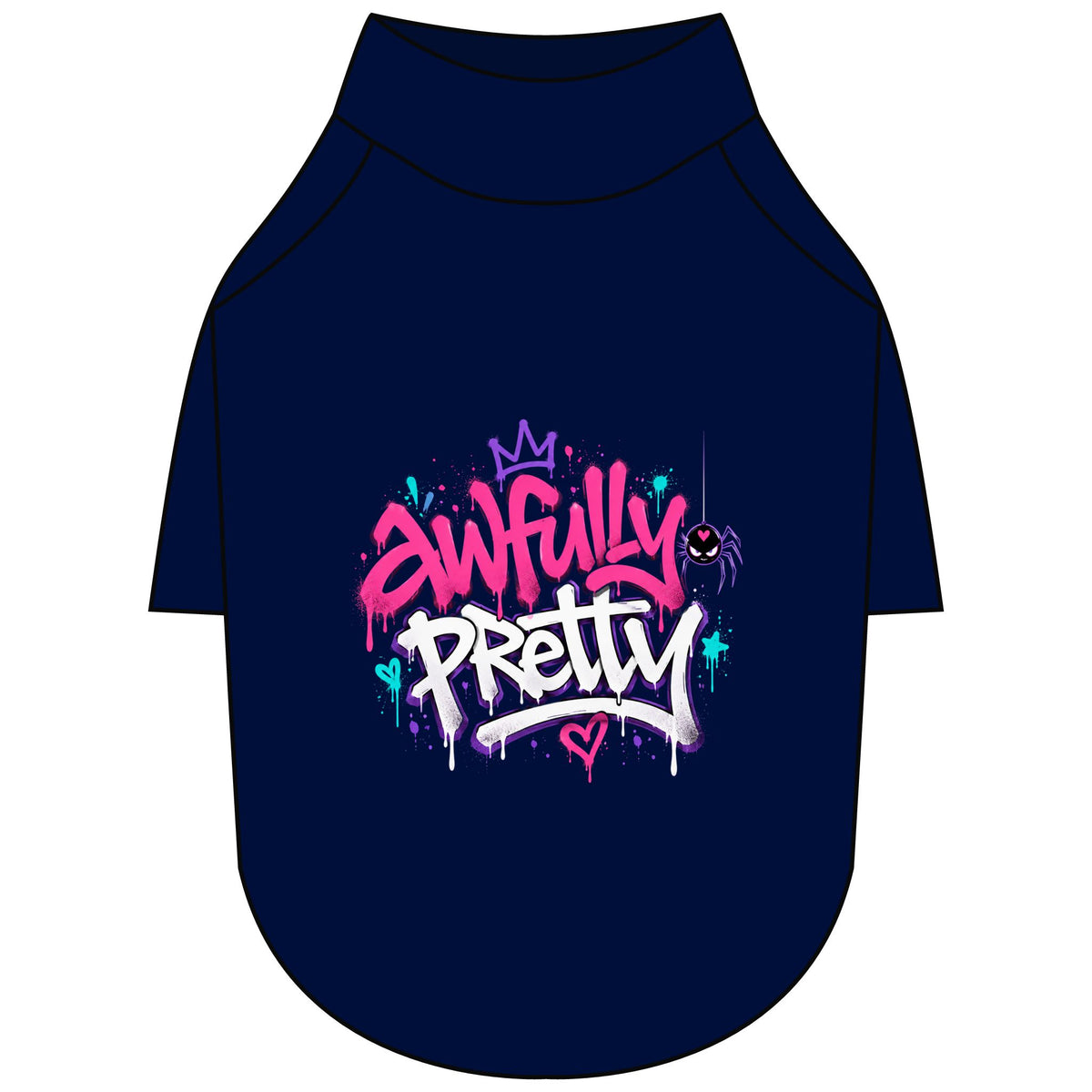 Awfully Pretty Graffiti Pet Raglan T-Shirt