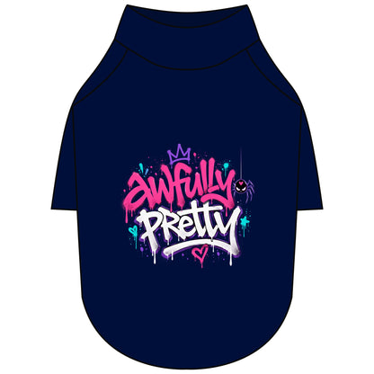 Awfully Pretty Graffiti Pet Raglan T-Shirt