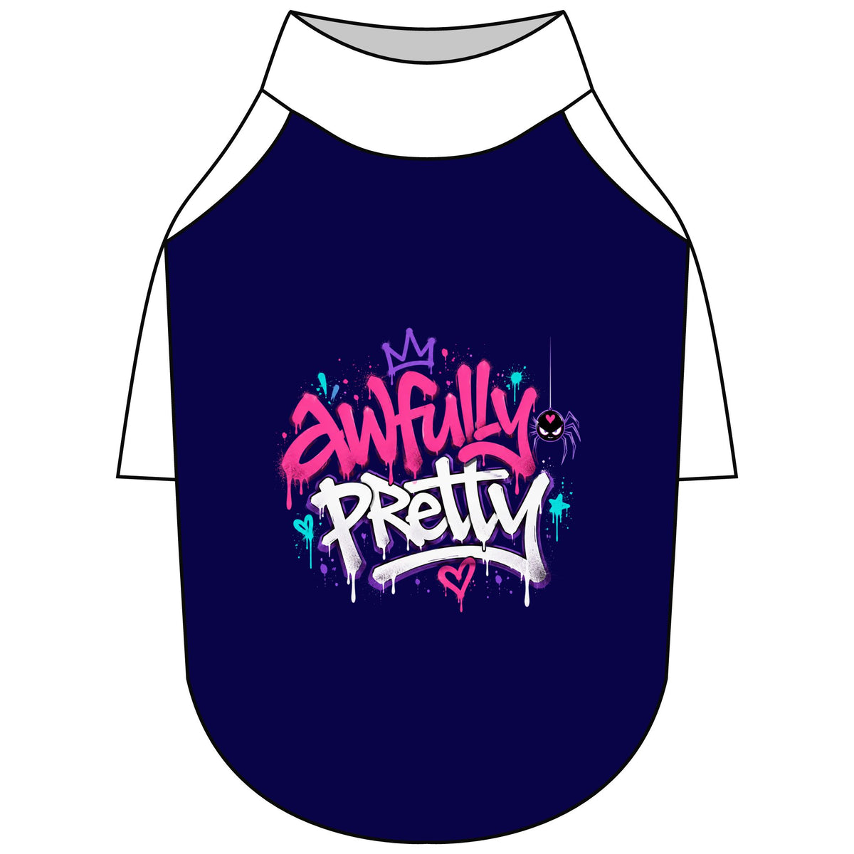 Awfully Pretty Graffiti Pet Raglan T-Shirt