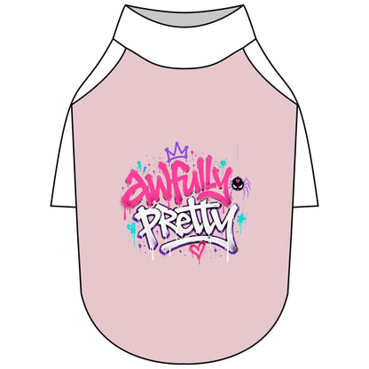 Awfully Pretty Graffiti Pet Raglan T-Shirt