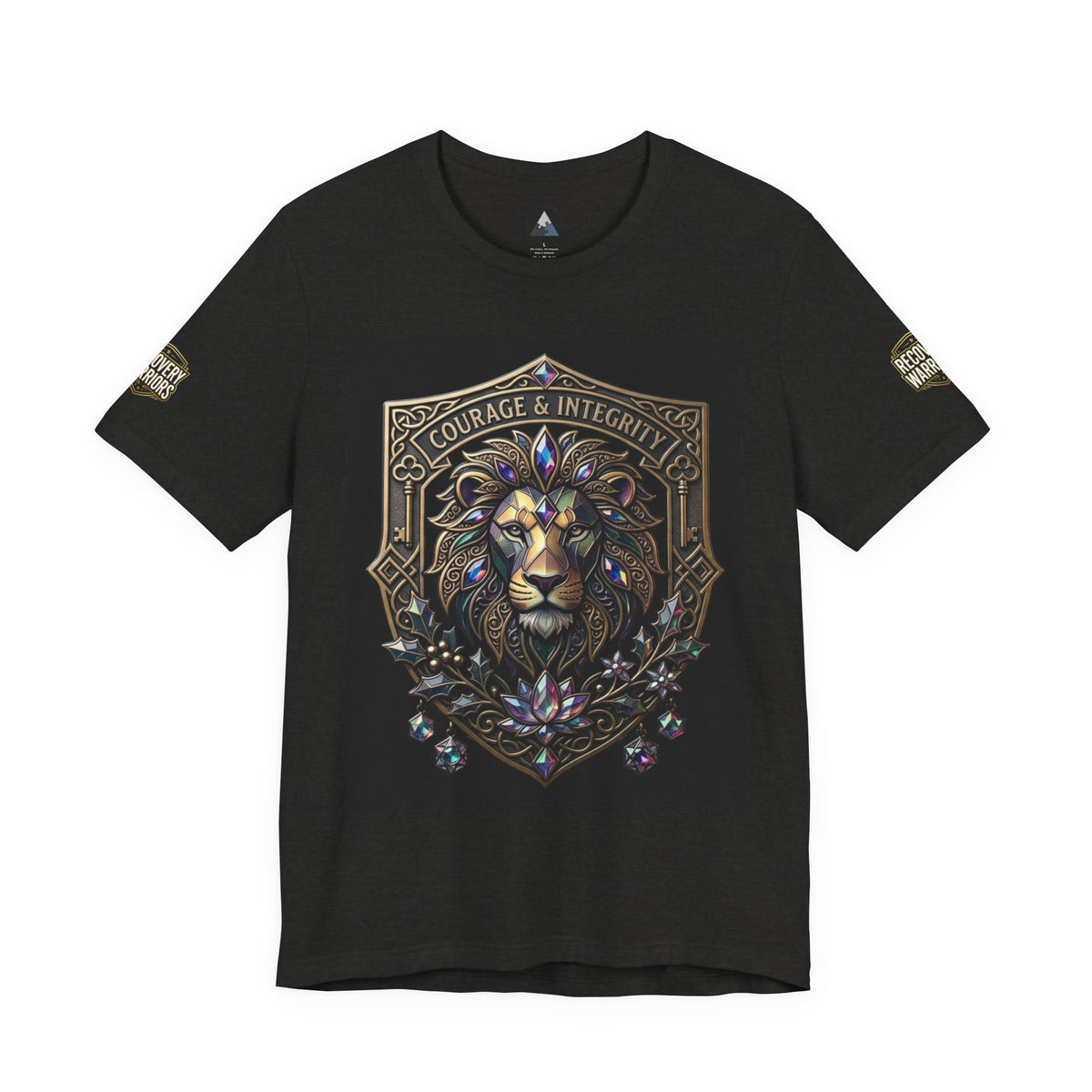 Courage & Integrity T-Shirt – Lion Crest Recovery Graphic Tee