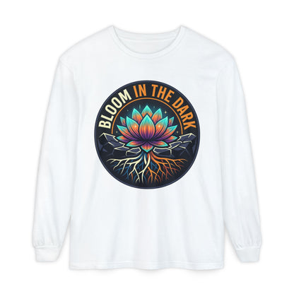 Bloom in the Dark Long Sleeve Tee – Lotus Recovery Shirt