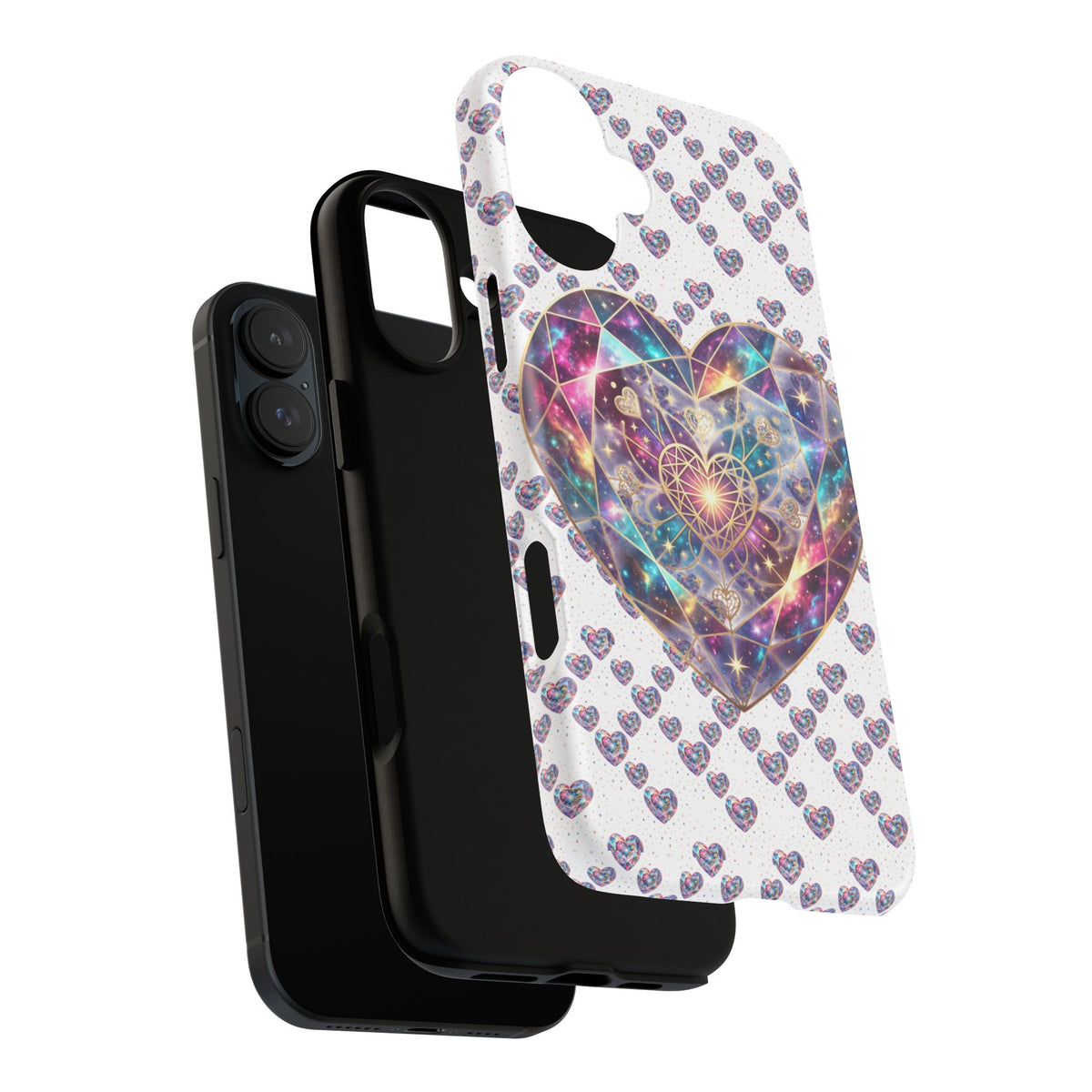 Galaxy Heart Tough Phone Case — Sparkling Cosmic Heart Design