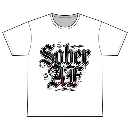 Sober AF Tee — Recovery Warriors Sobriety Shirt