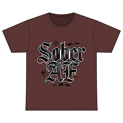 Sober AF Tee — Recovery Warriors Sobriety Shirt