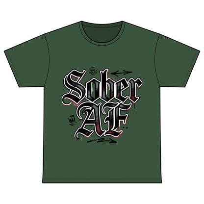 Sober AF Tee — Recovery Warriors Sobriety Shirt
