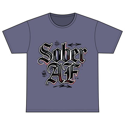 Sober AF Tee — Recovery Warriors Sobriety Shirt