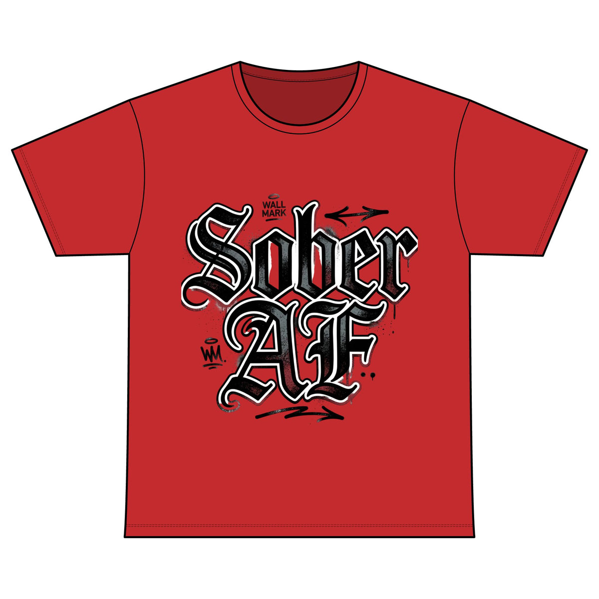 Sober AF Tee — Recovery Warriors Sobriety Shirt