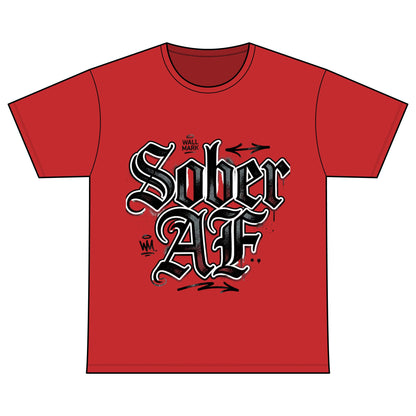 Sober AF Tee — Recovery Warriors Sobriety Shirt