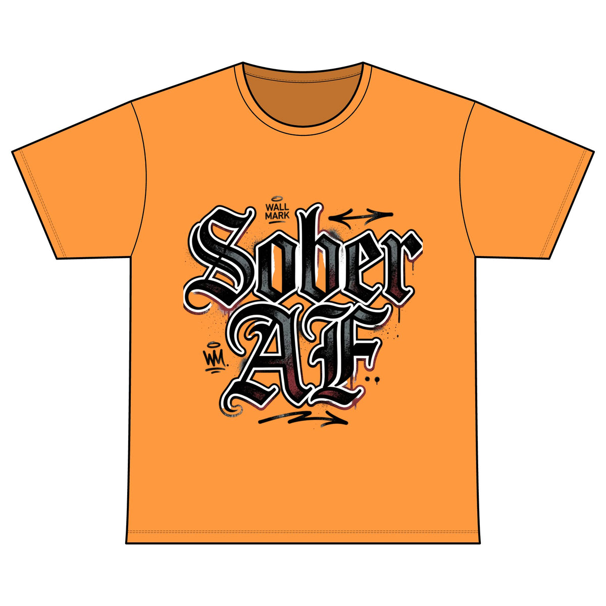 Sober AF Tee — Recovery Warriors Sobriety Shirt