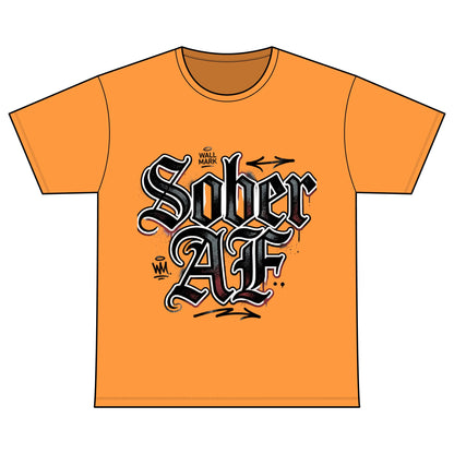 Sober AF Tee — Recovery Warriors Sobriety Shirt