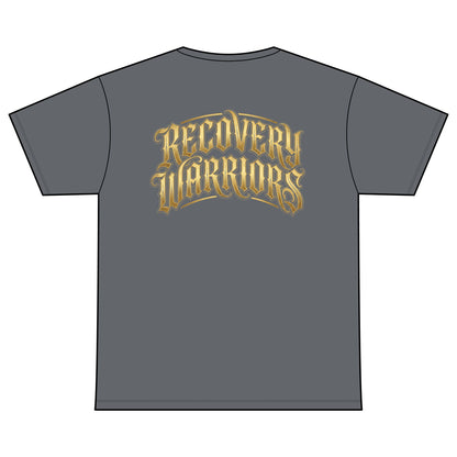 Recovery Warriors T-Shirt — "Sober, Patient & Peacefully Present" Fox Design