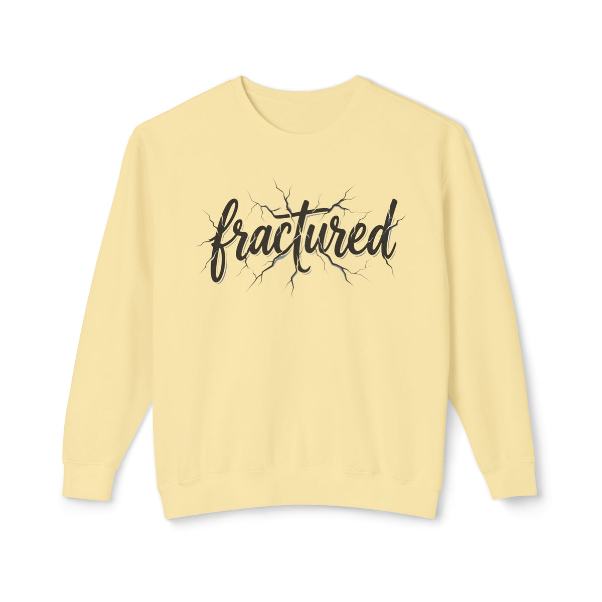 Fractured Script Crewneck Sweatshirt