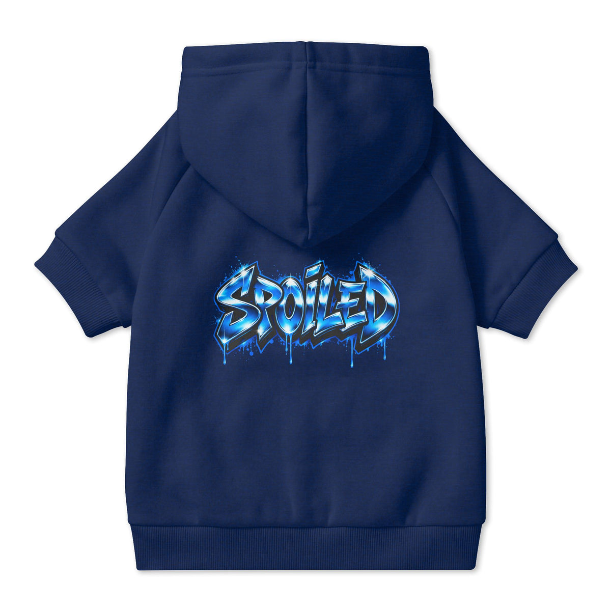 Spoiled Blue Graffiti Pet Hoodie