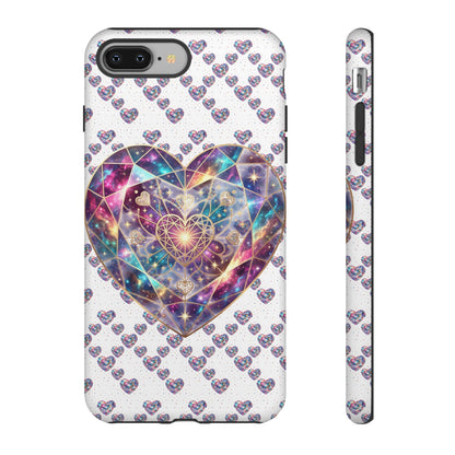 Galaxy Heart Tough Phone Case — Sparkling Cosmic Heart Design