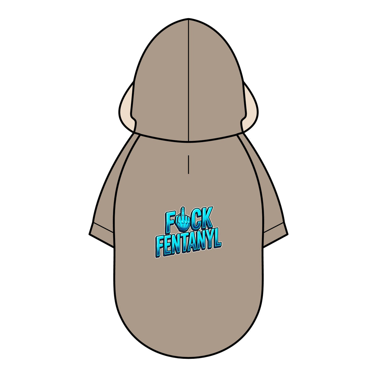 Pet Parka Jacket – “F*CK FENTANYL” Dog Hoodie