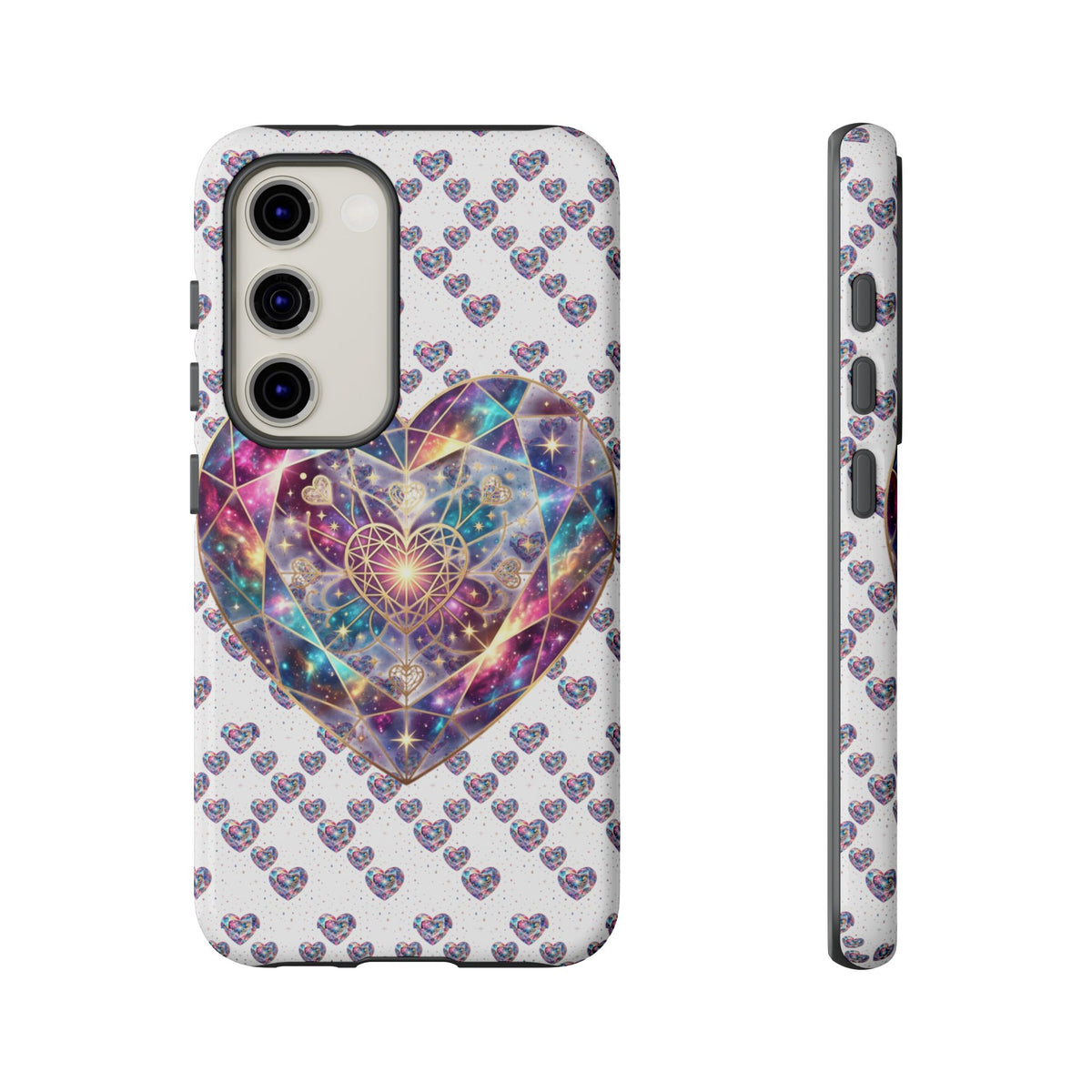 Galaxy Heart Tough Phone Case — Sparkling Cosmic Heart Design