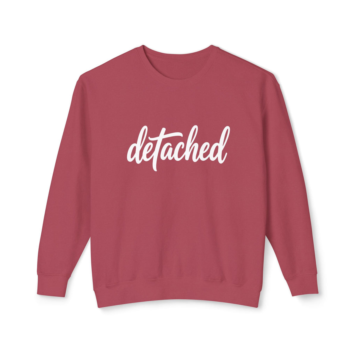 Detached Crewneck Sweatshirt — Minimal Script Pullover