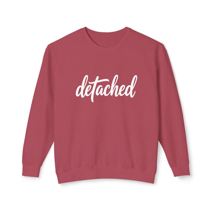 Detached Crewneck Sweatshirt — Minimal Script Pullover