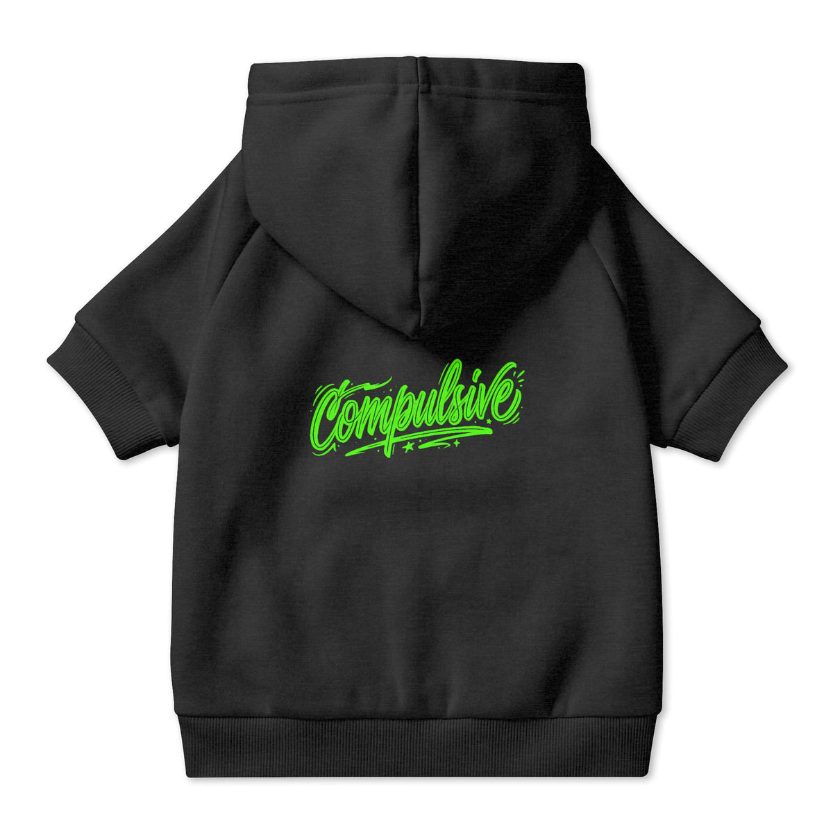 Compulsive Green Graffiti Pet Hoodie