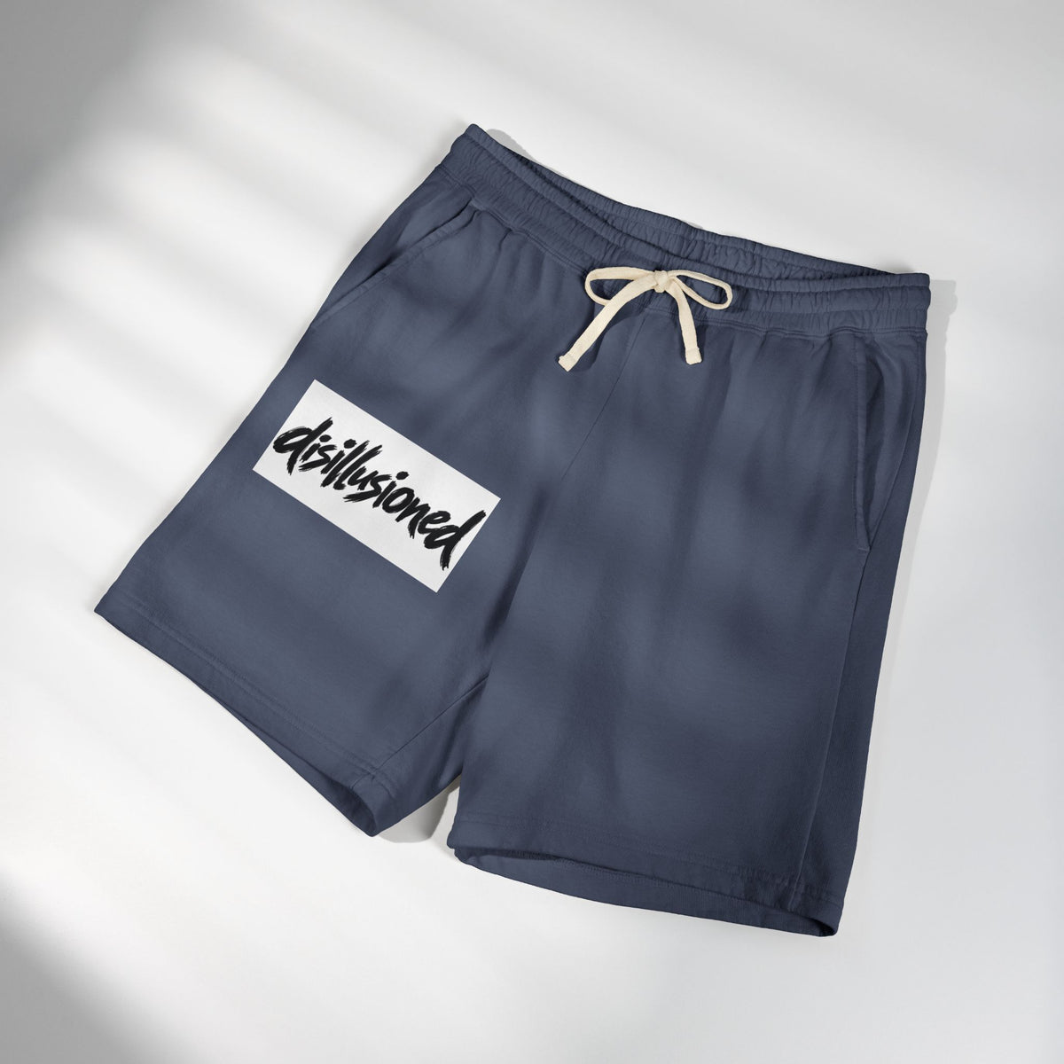 'disillusioned' Fleece Sweat Shorts — Garment-Dyed Lightweight Lounge Shorts