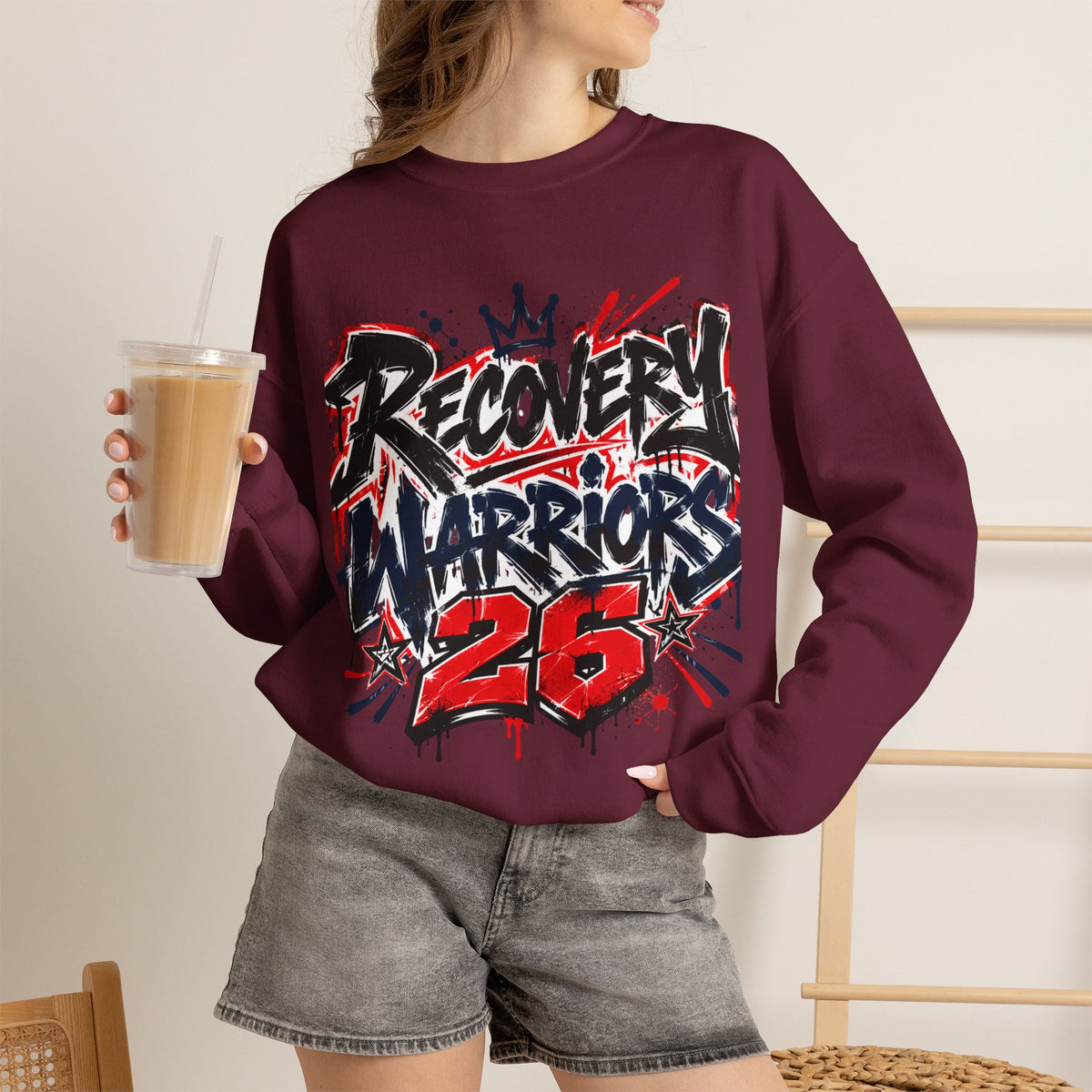 Recovery Warriors 26 Graphic Sweatshirt