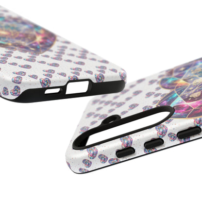 Galaxy Heart Tough Phone Case — Sparkling Cosmic Heart Design