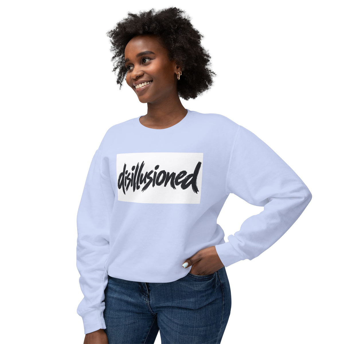 Disillusioned Crewneck Sweatshirt — Casual Graphic Pullover
