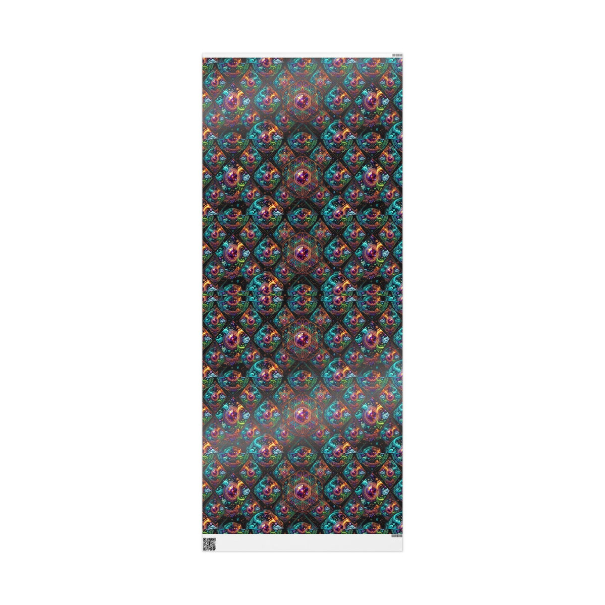 Psychedelic Swirl Wrapping Paper Roll — Rainbow Marble Gift Wrap