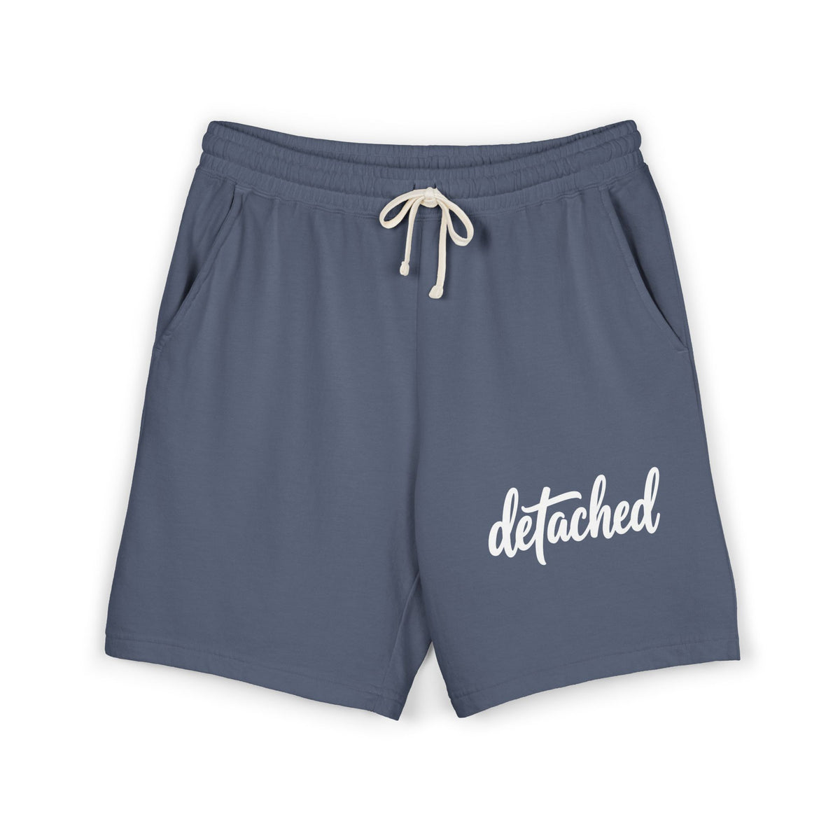 Detached Script Sweat Shorts — Garment-Dyed Lightweight Fleece