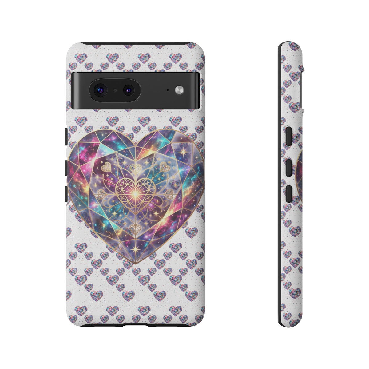 Galaxy Heart Tough Phone Case — Sparkling Cosmic Heart Design