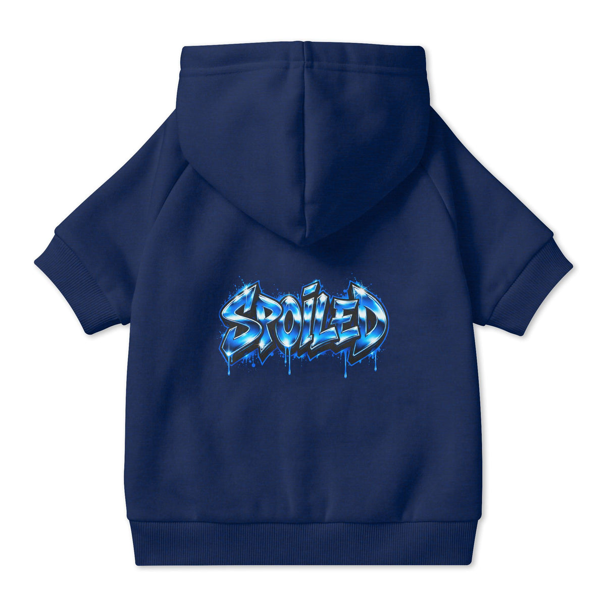 Spoiled Blue Graffiti Pet Hoodie