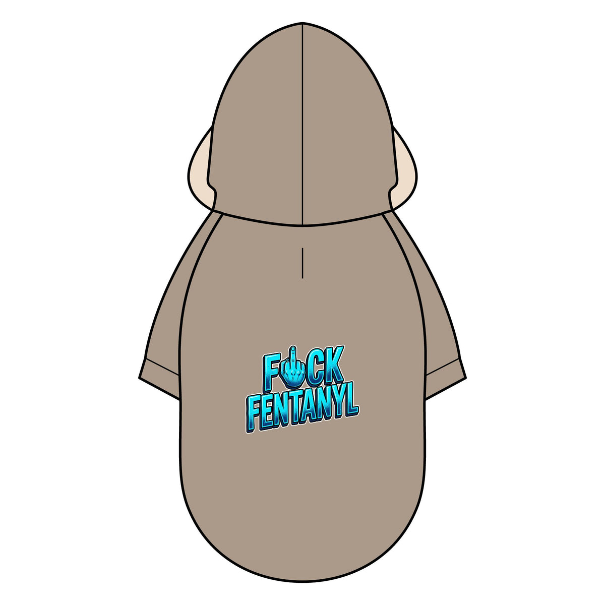 Pet Parka Jacket – “F*CK FENTANYL” Dog Hoodie