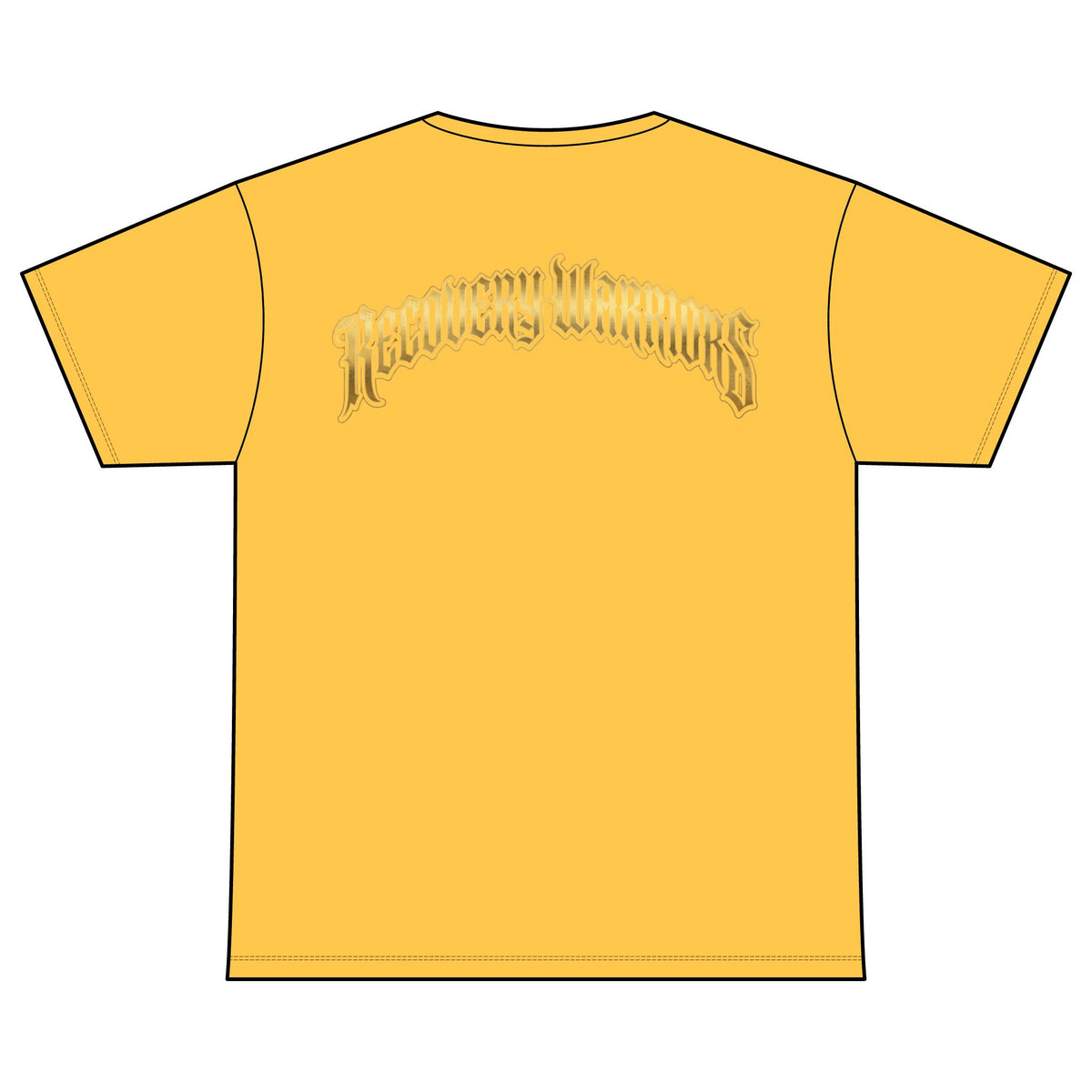Recovery T-Shirt — Retro Sunburst “Recovery Warriors” Tee